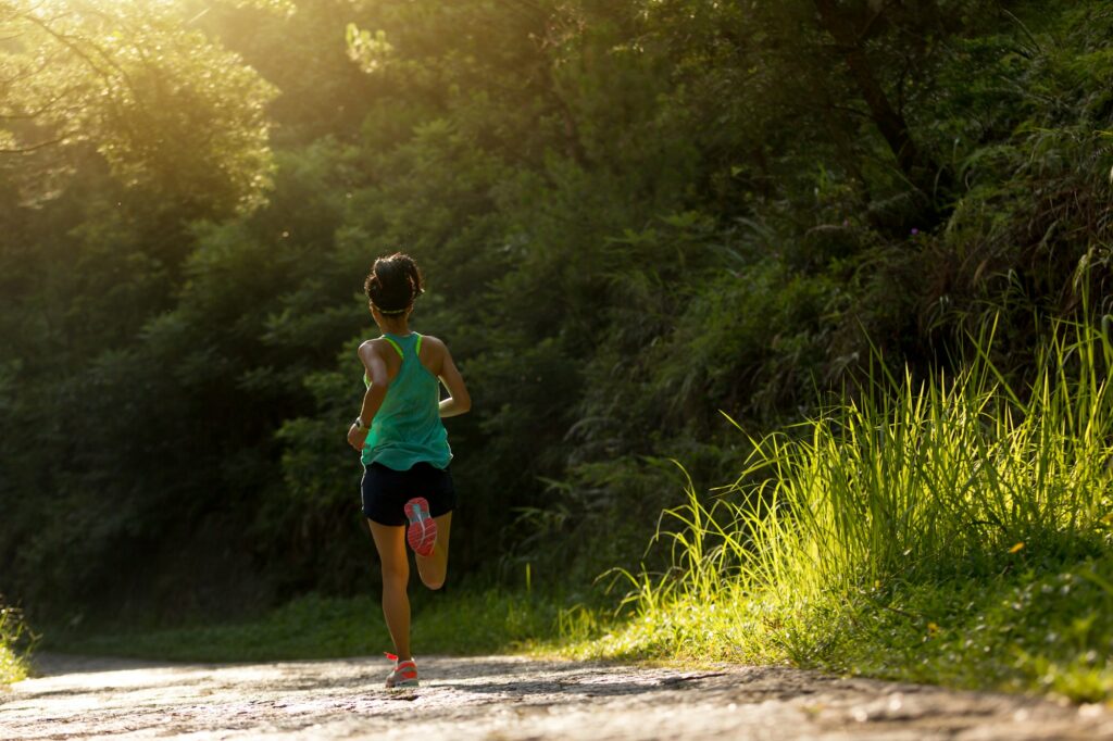 Morning exercise running